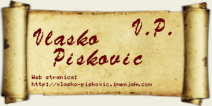 Vlaško Pisković vizit kartica